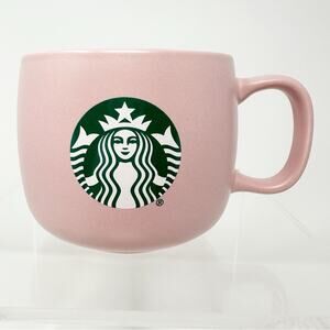 STARBUCKS 12 oz 2020‎ STONEWARE PINK COFFEE MUG